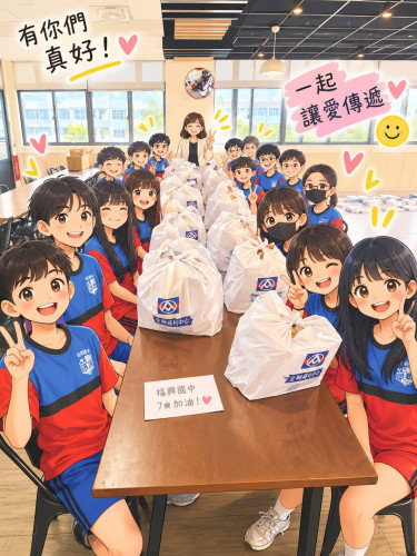 1150907螢火蟲助學團愛心物資回饋