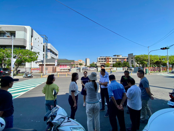 1150917校門口交通標線會勘
